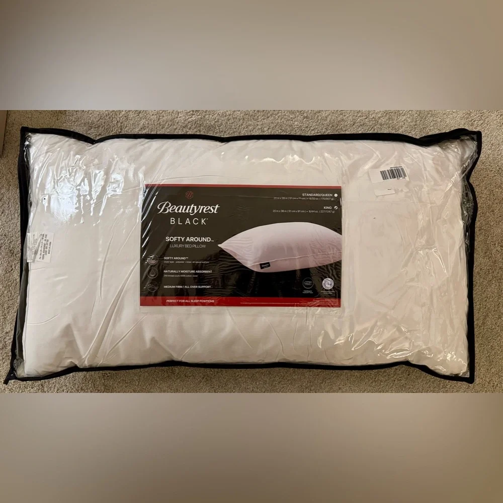 🎉LAST PIECE🎉 BEAUTY REST BLACK Luxurious Down And‎ Feather Blend Pillow